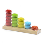 Пирамидка логическая «Счеты» 40 мм. 15 дет. 5 цв. окрашенная 240*145*60 (Алатойс)