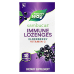 Nature's Way, Sambucus®, пастилки для укрепления иммунитета, бузина и витамин C, для детей от 7 лет, 30 пастилок
