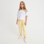 Джинсы для девочек KAFTAN, р.98-104, желтый