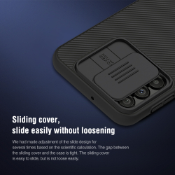 Чехол жесткий тонкий для Samsung Galaxy A24 от Nillkin, серия CamShield Case с защитной шторкой для задней камеры