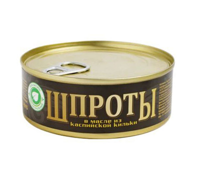 Шпроты Рыбный Мир в масле Каспийские 240 г ключ