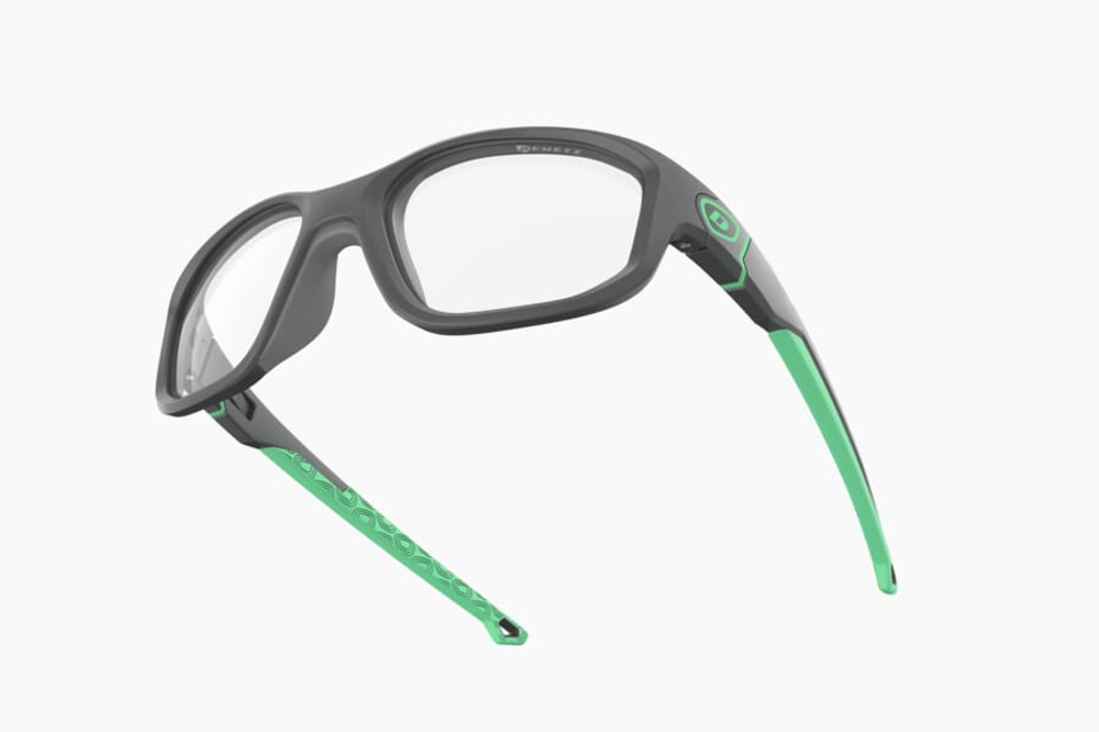 Спортивные очки с диоптриями Demetz Puntaco / Matt Grey / Matt Light Green V. Colourless cat. 0