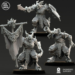 Beastmen Warriors Command Group