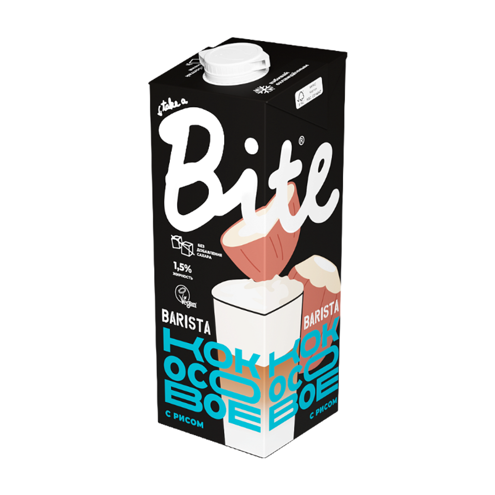 Растительное молоко Кокосово-Рисовое Barista 1л (Bite)