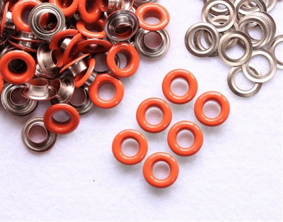 Оранжевый Люверс №5, Эмаль/сталь - упаковка 10 шт