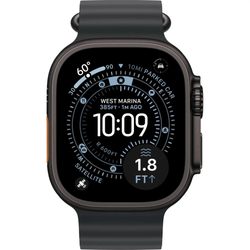 Apple Watch Ultra 3, 49 мм, Black Titanium, ремешок Ocean черный (2025)