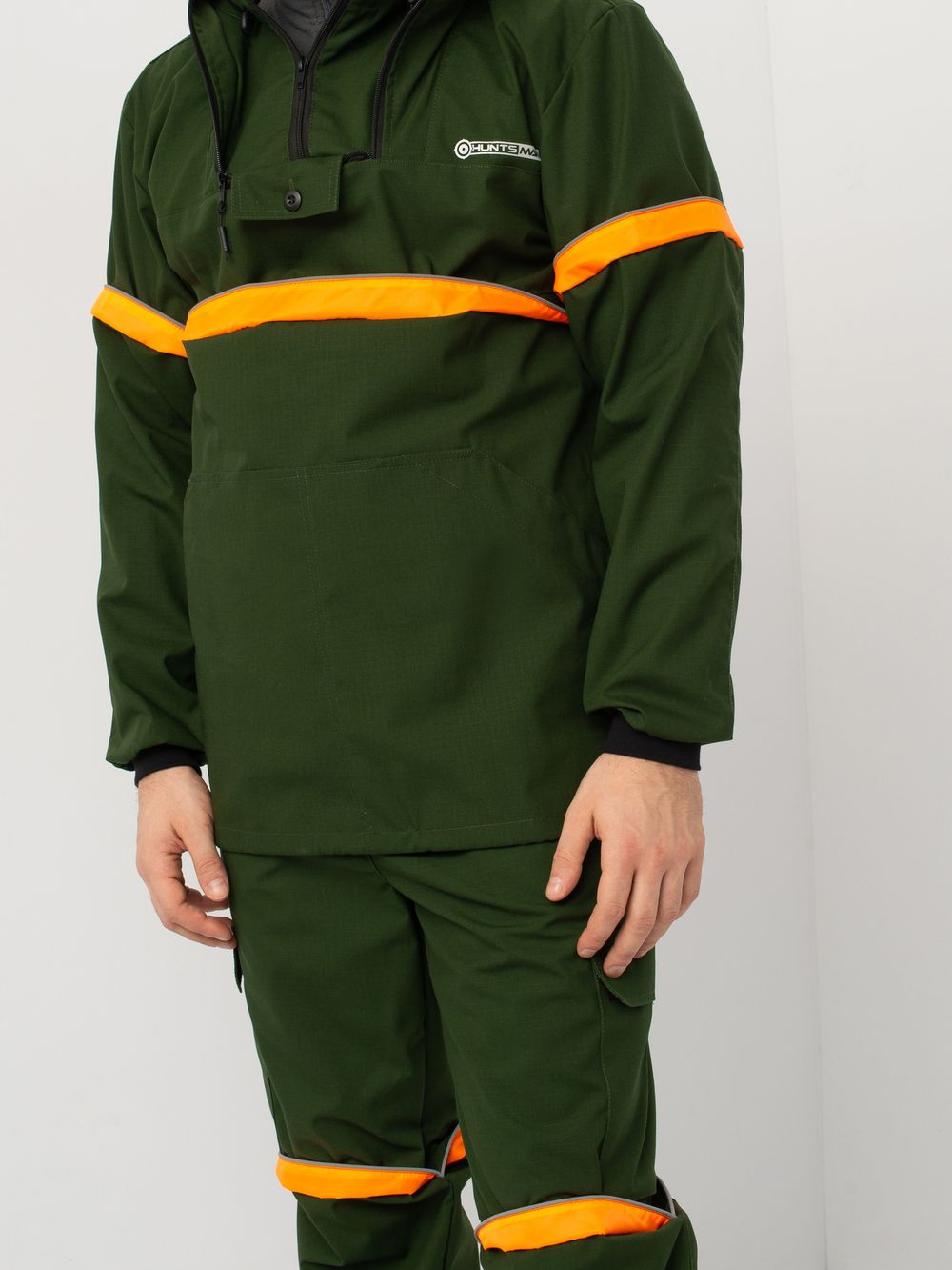 Костюм летний Антигнус-Люкс с ловушками и пыльниками цвет Зеленый ткань Смесовая Рип-Стоп