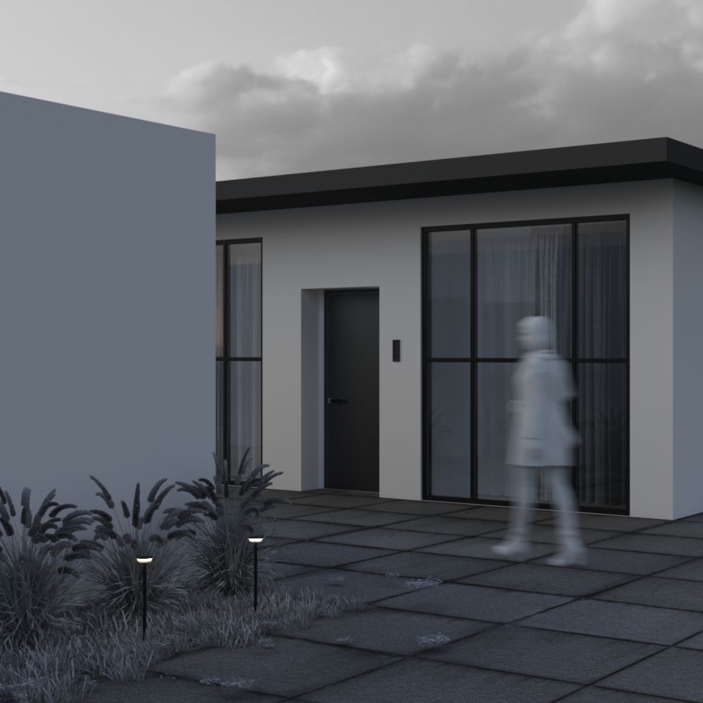 Уличный грунтовый светодиодный светильник Maytoni   O503FL-L4B3K1