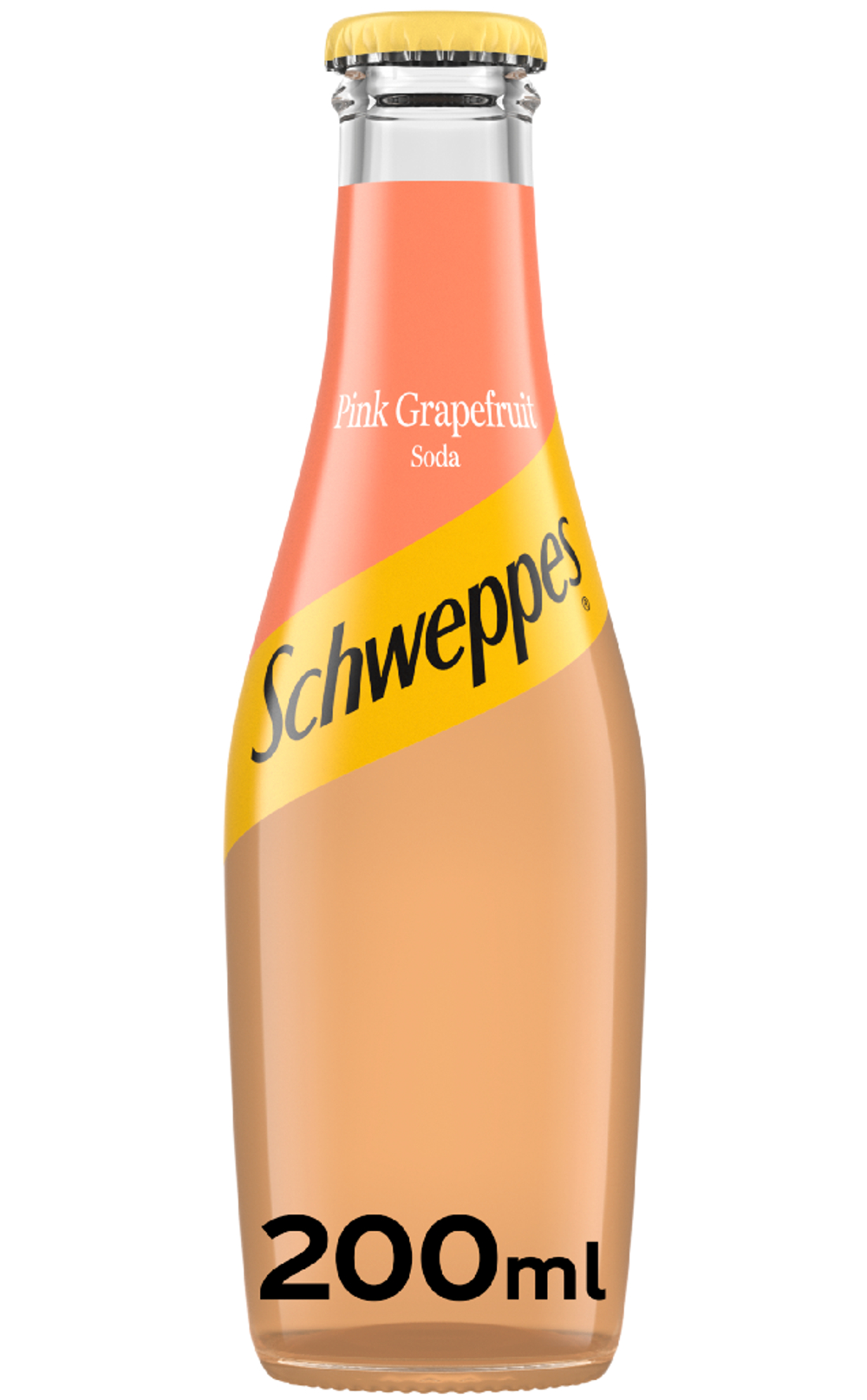 Schweppes Pink Grapefruit Soda, стекло 200мл