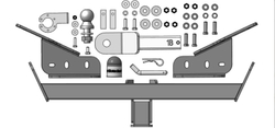 Фаркоп Motodor Haval F7, F7x 2024- (оцинк. Шар) арт.93120-E