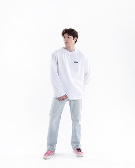 LONGSLEEVE "BASIC LOGO" WHITE