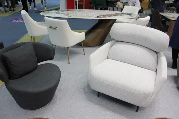 Кресло Forge серое