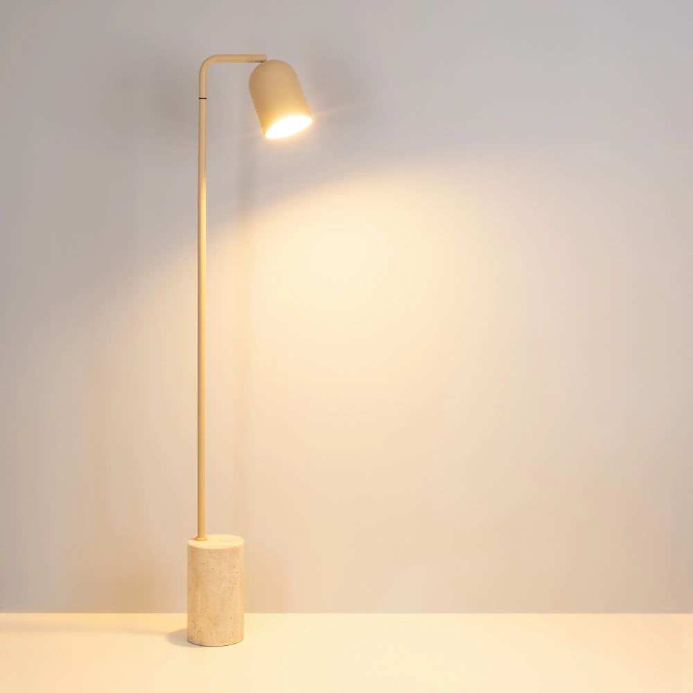 Светильник SP-MASON-FLOOR-R143-6W Warm3200-MIX (BG, 120 deg, 230V) (Arlight, IP20, Травертин, 5 лет) 060782