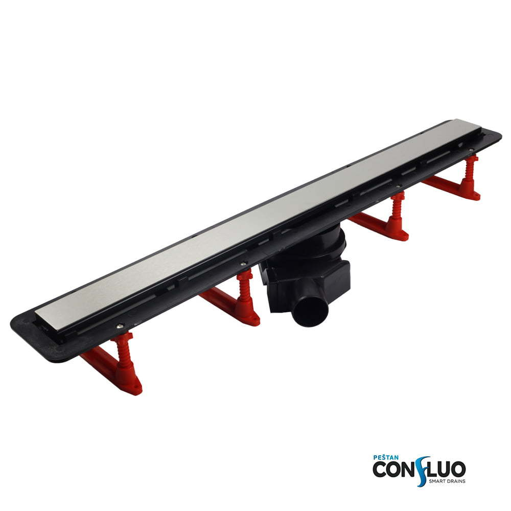 Душевой лоток Pestan Confluo Frameless Line 850 Black Glass