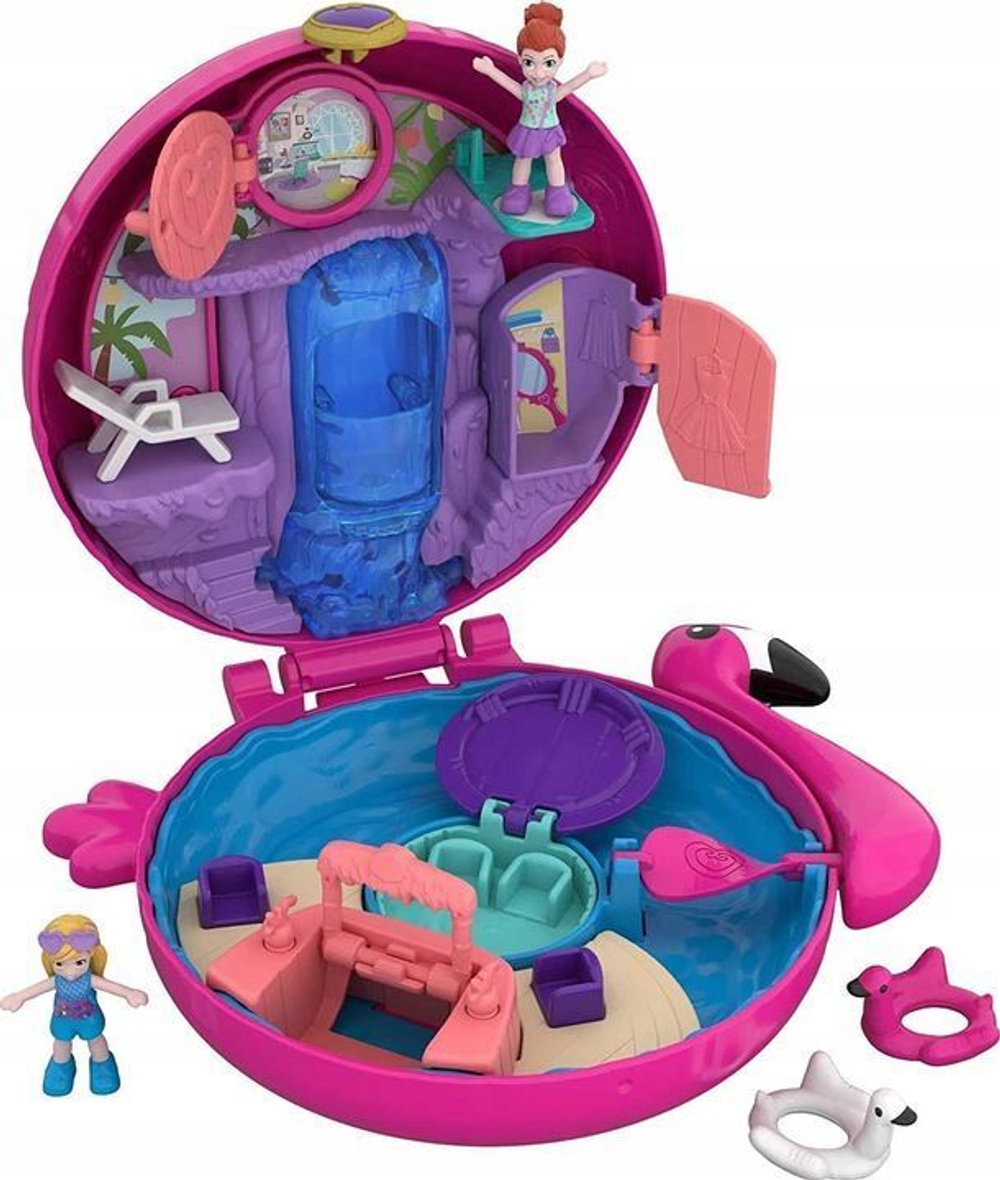 Фигурка Mattel Polly Pocket Игровой набор с фигурками Фламинго FRY38 купить  в Москве | Доставка по России.