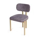 Стул Ervin, микромех Rozy dark grey / опоры шампань