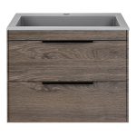 Тумба под раковину Vincea Chiara 2D 600 подвесная, 2 выкатных ящика soft-close, R.Oak