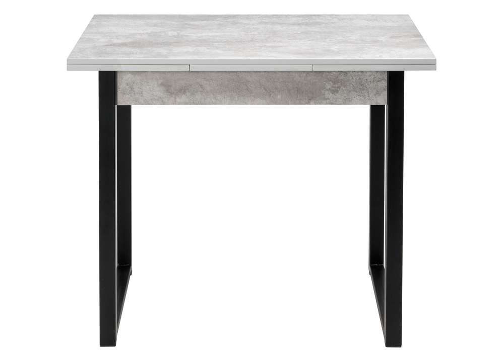 Стол деревянный Woodville Форли бетон, черный матовый