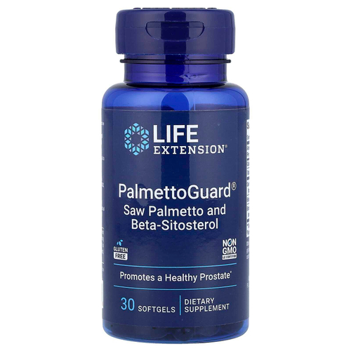 Life Extension, PalmettoGuard®, сереноя и бета-ситостерол, 30 капсул