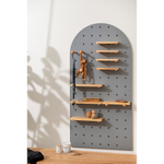 Полка настенная shely, 60х120 см, светло-серая