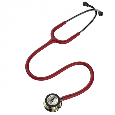 Стетоскоп Littmann Classic III, бордовый, акустическая головка цвета шампанское (5864)