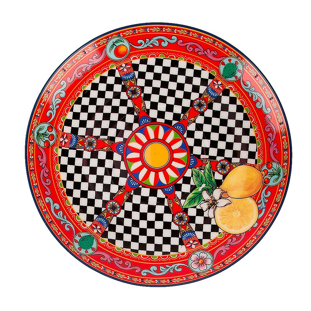 Чайный набор 12пр. "Sicilia Limone" (6 персон) v=220мл (фарфор) (подарочная упаковка)