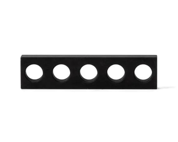 Плоский упор 5 отв 125х30х12 мм D16, Слот-Стол