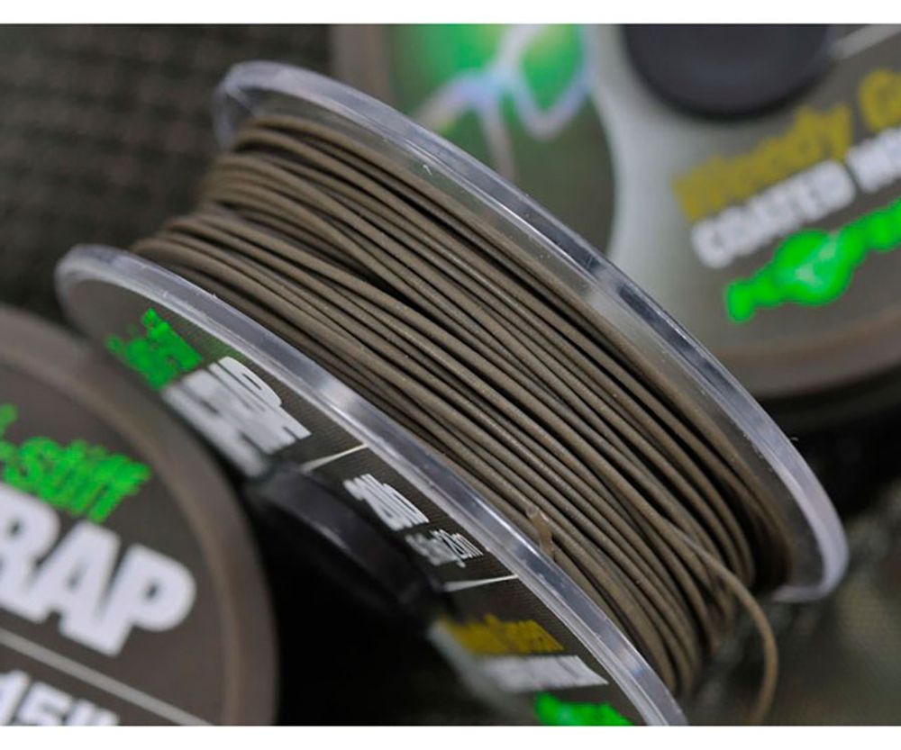 KORDA Поводковый материал N-Trap Semi-stiff 15lb Weedy Green