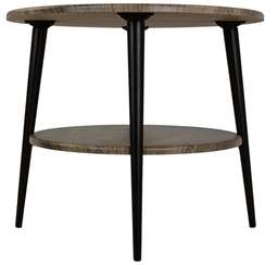 Стол журнальный BeautyStyle 29 дуб крымский состаренный/эбеновое дерево