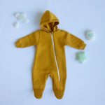 Комбинезон с молнией (капюшон, манжеты, закрытые ножки) для малышей
