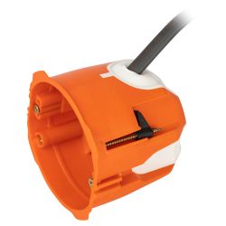 Коробка установочная ЭРА KUU-71-65-unibox двухкомпонентная универсальная оранжевая 71х65мм UniBox саморезы IP30