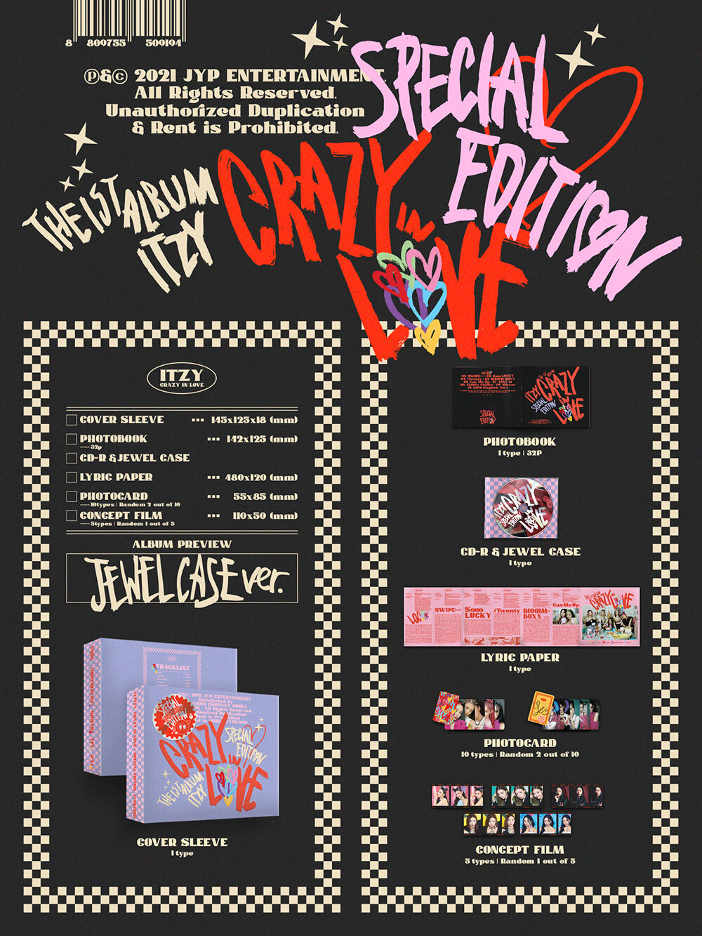 Альбом ITZY - CRAZY IN LOVE SPECIAL EDITION (JEWEL CASE Ver.)