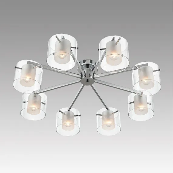 8261/8C MODERNI LN26 металл/стекло, хром/прозрачный Люстра потолочная E14 8*40W 220V VERDI