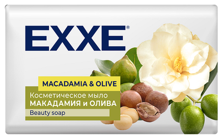 EXXE Косметическое мыло "Макадамия и олива" 90г, 1 шт