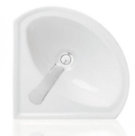 Умывальник "Веер" угловой 36*36 с отв, с крепл. (Sanita)