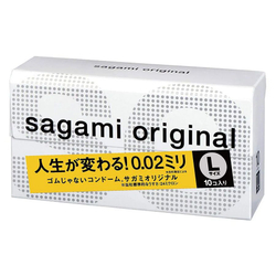 Sagami Original 002 L-Size - Презервативы полиуретановые, 10шт.