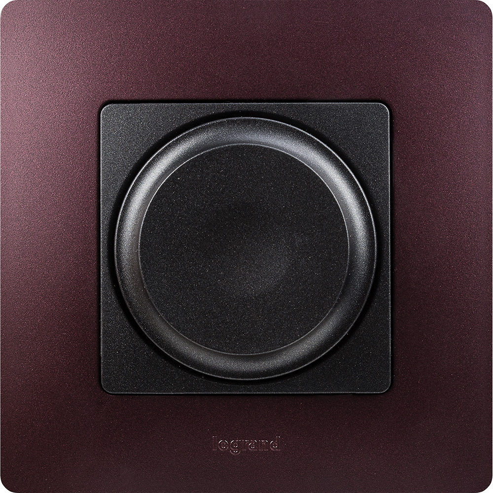 Диммер поворотно-нажимной универсальный LED 300Вт без нейтрали - антрацит ETIKA Legrand