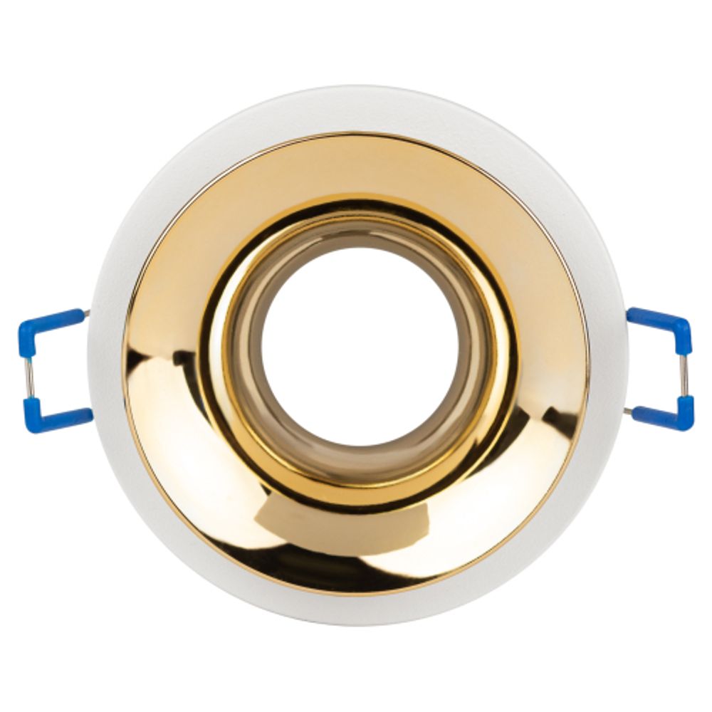 Встраиваемый светильник декоративный ЭРА KL103 WH/GD MR16 GU5.3 белый золото | Декоративные встраиваемые светильники