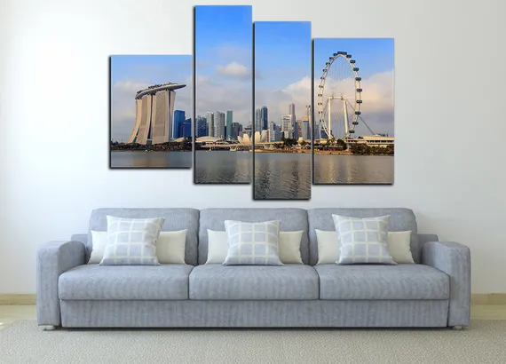 Модульная картина "Высотные здания"