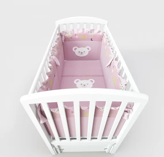 Набор в кровать для новорожденных Lollycottons Deni, Розовый