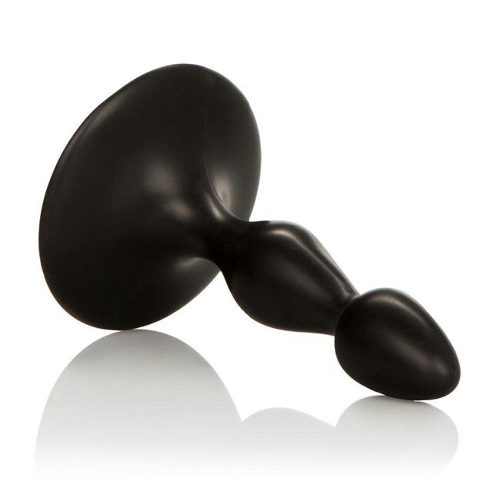 Небольшой анальный стимулятор на присоске Anal Exerciser Baginner (Цвет: черный)