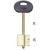 Заготовка сувальдного ключа 14207 MET6DP (желтый)