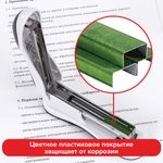 Скобы для степлера цветные №24/6, 1000 штук, BRAUBERG "EXTRA", до 30 листов, 229301