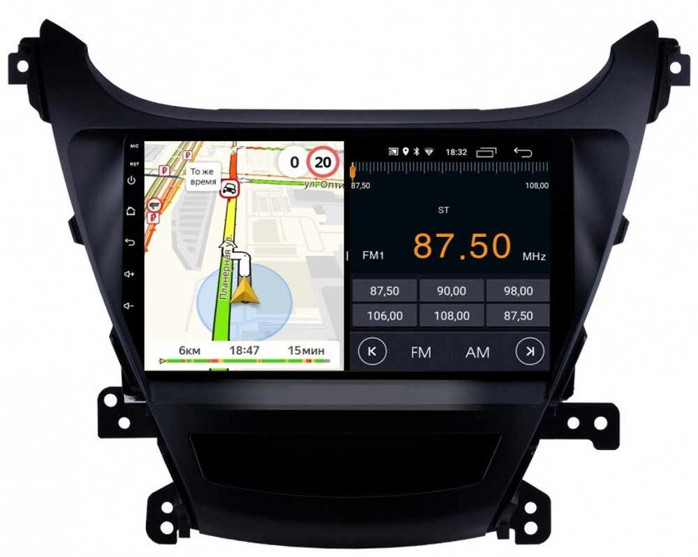 Магнитола для Hyundai Elantra 5 MD 2013-2015 (рестайлинг) - Parafar PF366FHD на Android 13, 8-ядер, 2Гб+32Гб, CarPlay, 4G SIM-слот