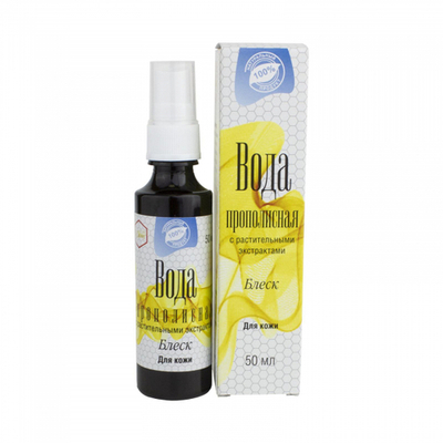 Вода прополисная для кожи с экстрактами трав «БЛЕСК» / 50 мл