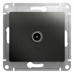 GLOSSA TV РОЗЕТКА проходная 4дБ, механизм, АНТРАЦИТ