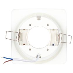 KL71 WH /1 (к) Светильник ЭРА под лампу Gx53 квадр.,220V, 13W,белый | Встраиваемые светильники Для ламп GX53