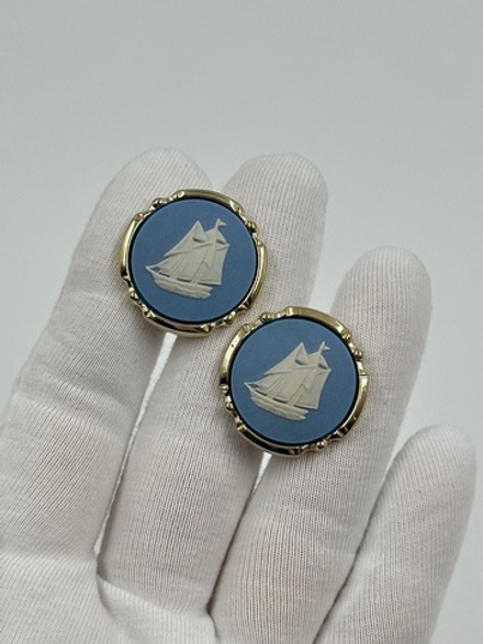 Запонки «Парусник» Wedgwood by Stratton