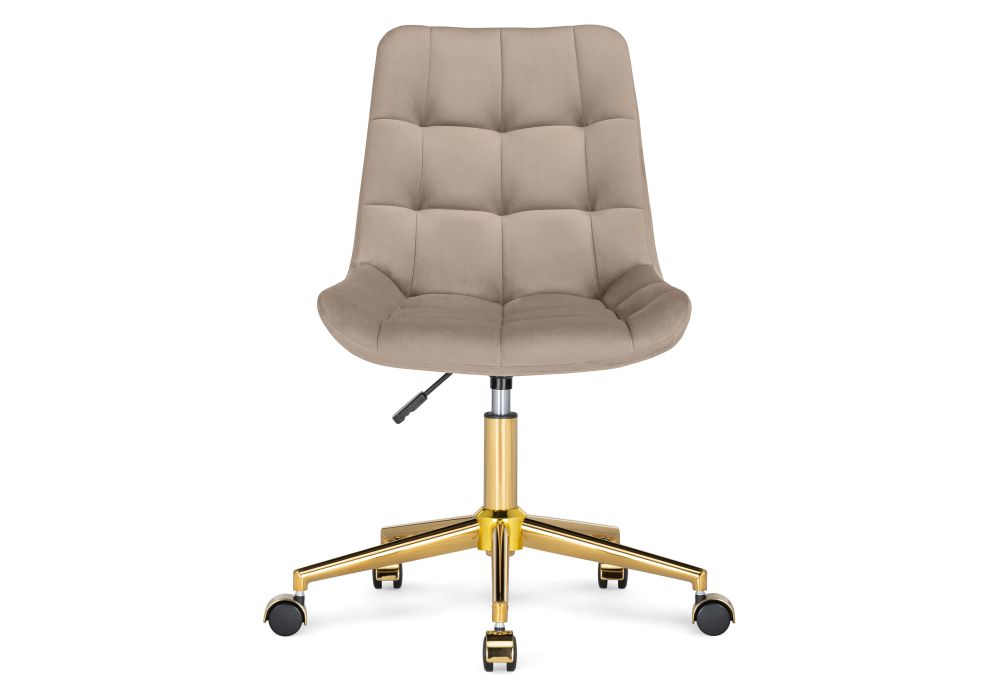 Компьютерное кресло Честер бежевый (california 102) / золото