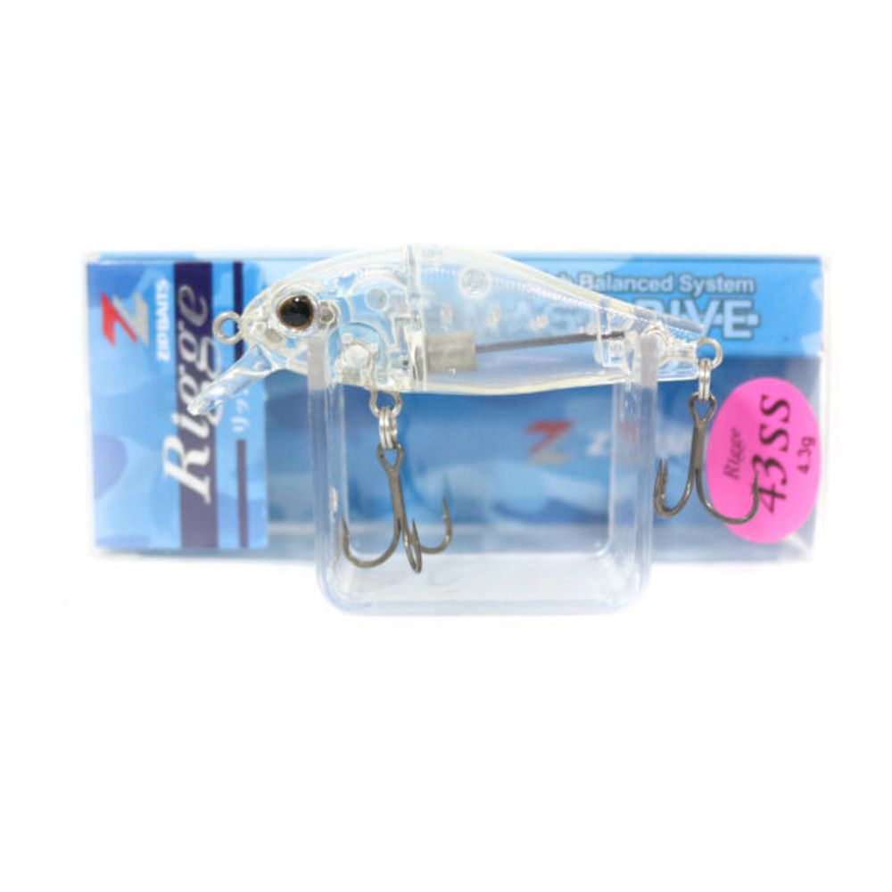 Воблер ZipBaits Rigge 43SS SW 251 Clear Shirasu